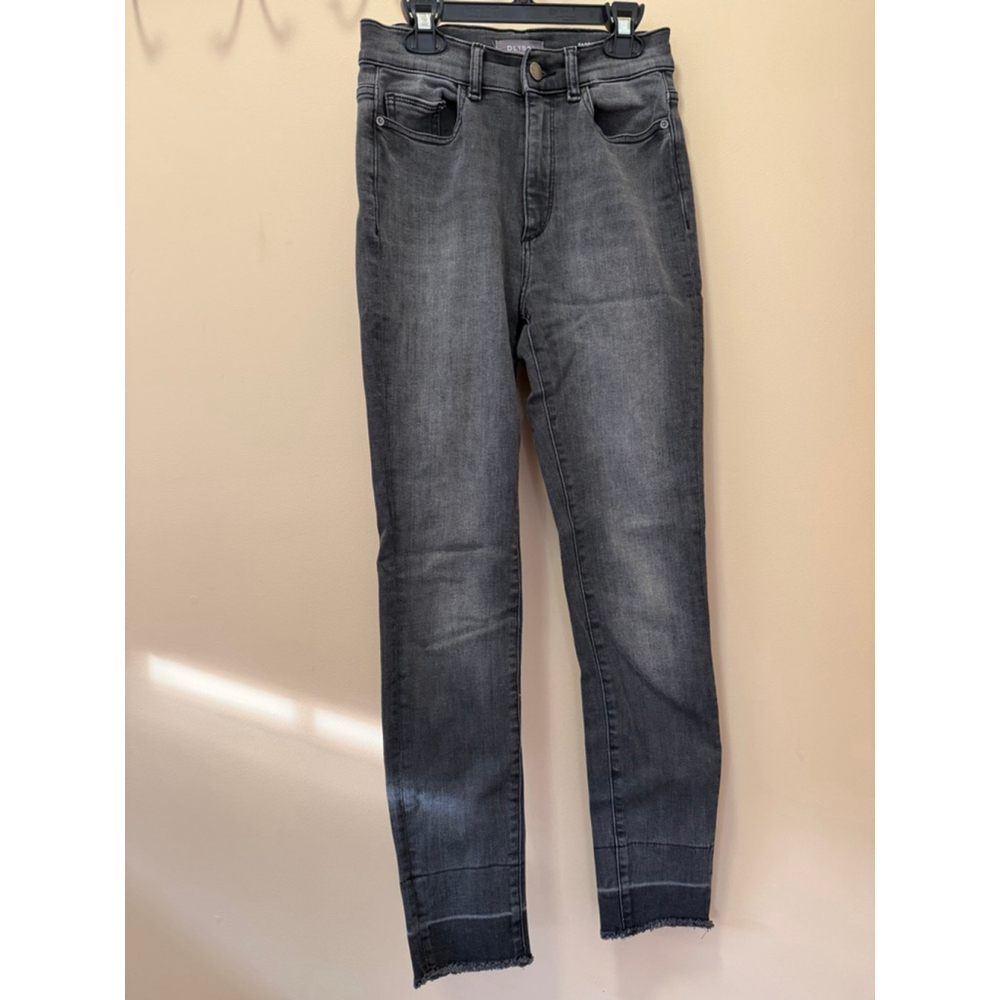 Women's DL1961 Gray Farrow Ankle High Rise Instasculpt Skinny Jeans Size 26